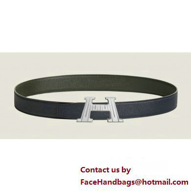 Hermes H Take Off belt buckle & Reversible leather strap 32 mm 16 2023